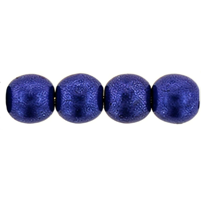 Czech Round Beads 6mm ColorTrends: Saturated Metallic Super Violet (50pcs)