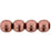 Czech Round Beads 6mm ColorTrends: Saturated Metallic Blooming Dahlia (50pcs)