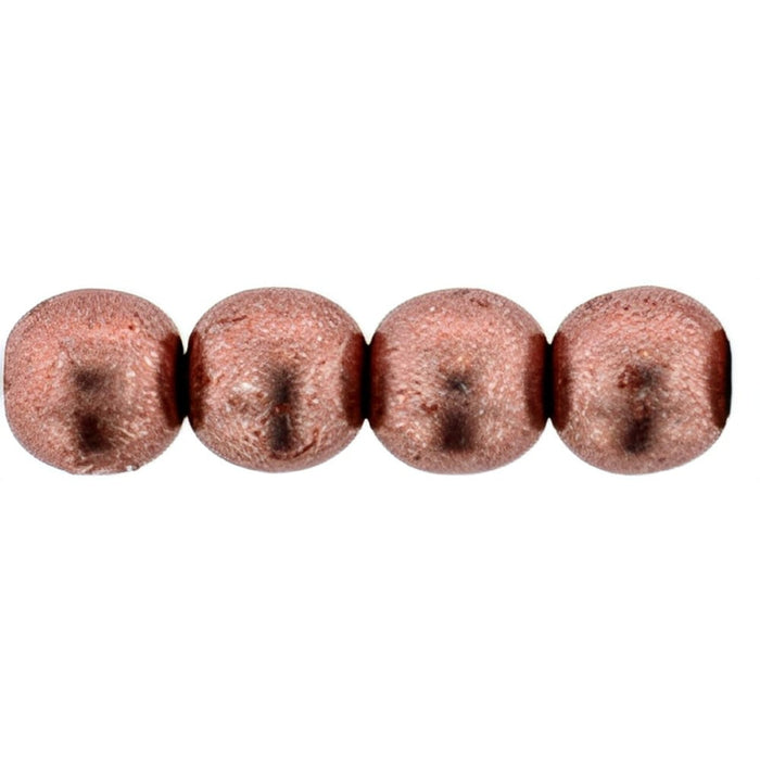 Czech Round Beads 6mm ColorTrends: Saturated Metallic Blooming Dahlia (50pcs)