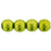 Czech Round Beads 6mm ColorTrends: Saturated Metallic Lime Punch (50pcs)
