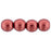 Czech Round Beads 6mm ColorTrends: Saturated Metallic Valiant Poppy (50pcs)