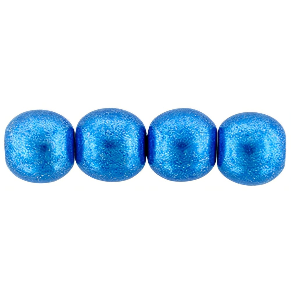 Czech Round Beads 6mm ColorTrends: Saturated Metallic Nebulas Blue (50pcs)