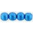 Czech Round Beads 6mm ColorTrends: Saturated Metallic Nebulas Blue (50pcs)