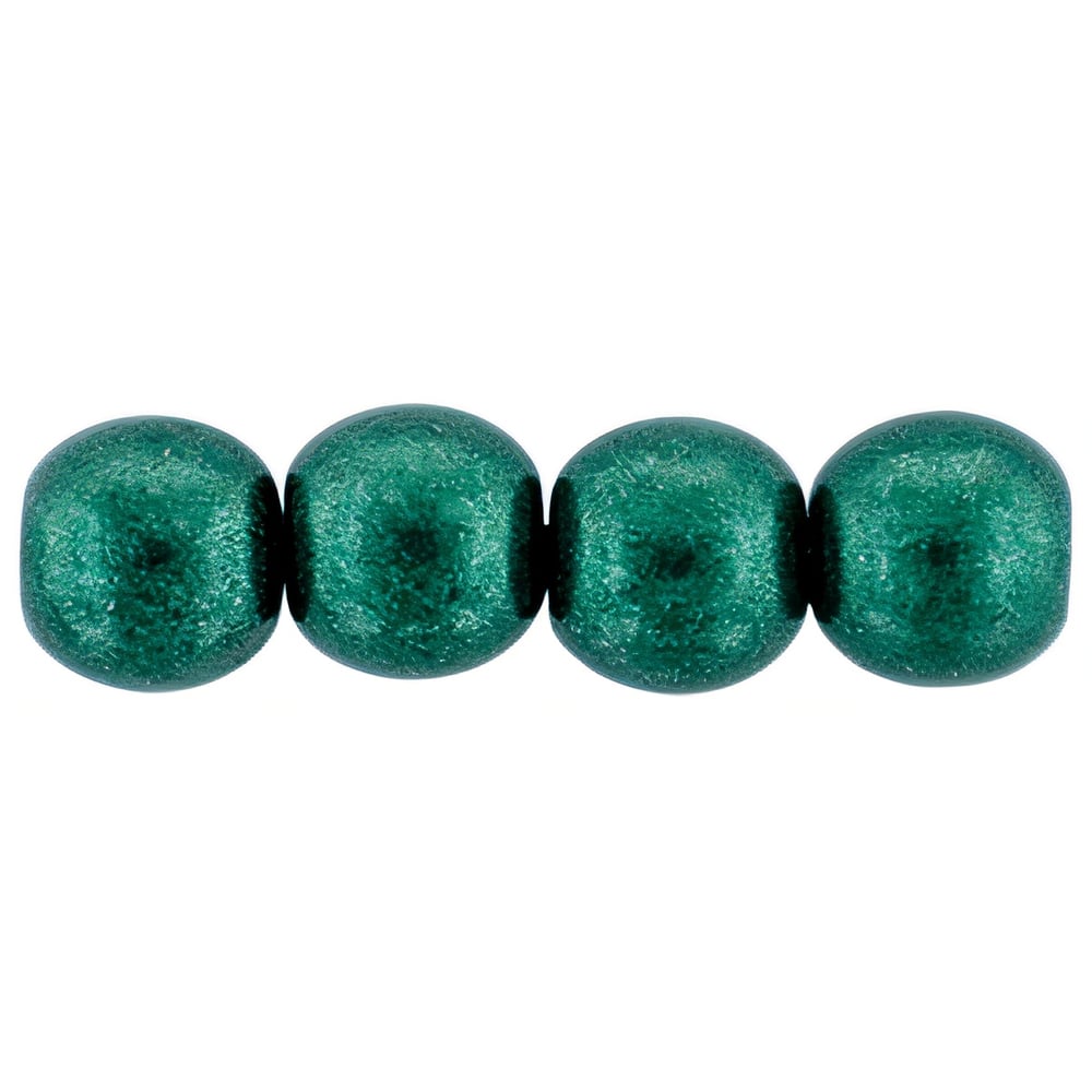 Czech Round Beads 6mm ColorTrends: Saturated Metallic Martini Olive (50pcs)