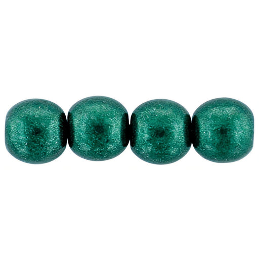 Czech Round Beads 6mm ColorTrends: Saturated Metallic Martini Olive (50pcs)