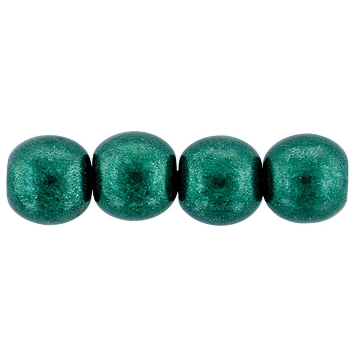 Czech Round Beads 6mm ColorTrends: Saturated Metallic Martini Olive (50pcs)