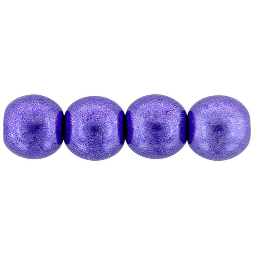 Czech Round Beads 6mm ColorTrends: Saturated Metallic Ultra Violet (50pcs)