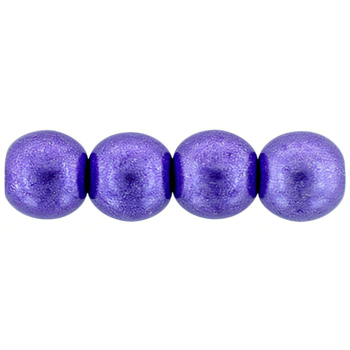 Czech Round Beads 6mm ColorTrends: Saturated Metallic Ultra Violet (50pcs)