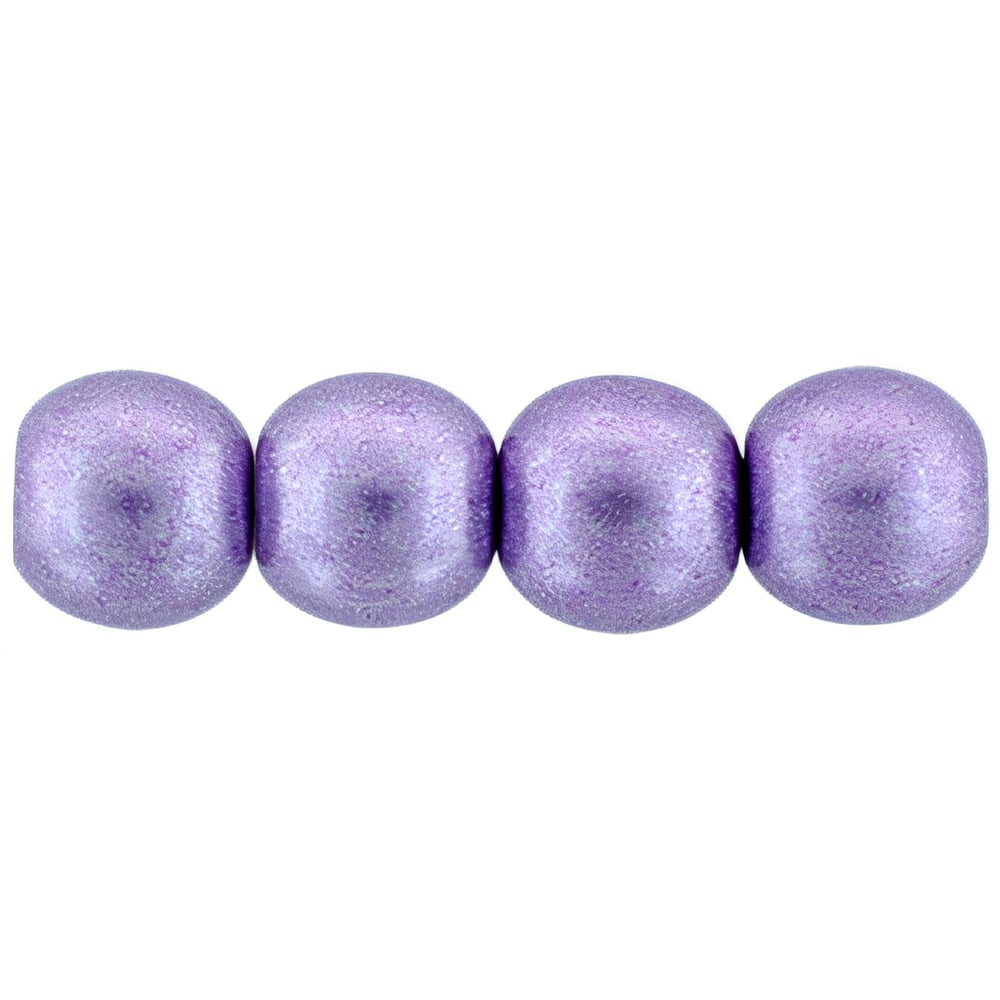 Czech Round Beads 6mm ColorTrends: Saturated Metallic Crocus Petal (50pcs)