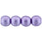 Czech Round Beads 6mm ColorTrends: Saturated Metallic Crocus Petal (50pcs)