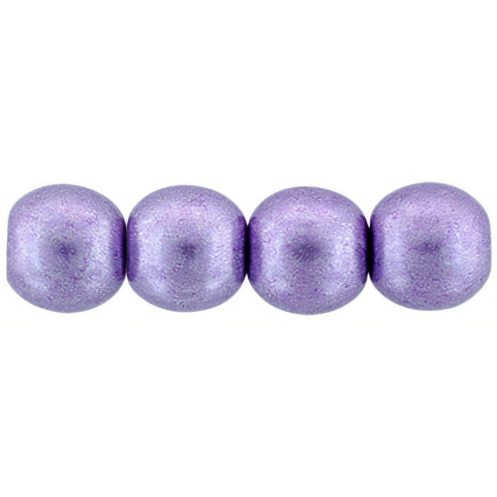 Czech Round Beads 6mm ColorTrends: Saturated Metallic Crocus Petal (50pcs)