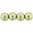 Czech Round Beads 6mm ColorTrends: Saturated Metallic Limelight (50pcs)