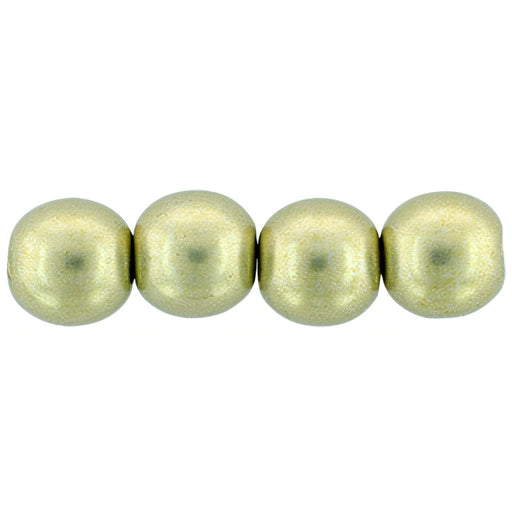 Czech Round Beads 6mm ColorTrends: Saturated Metallic Limelight (50pcs)