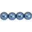Czech Round Beads 6mm ColorTrends: Saturated Metallic Bluestone (50pcs)