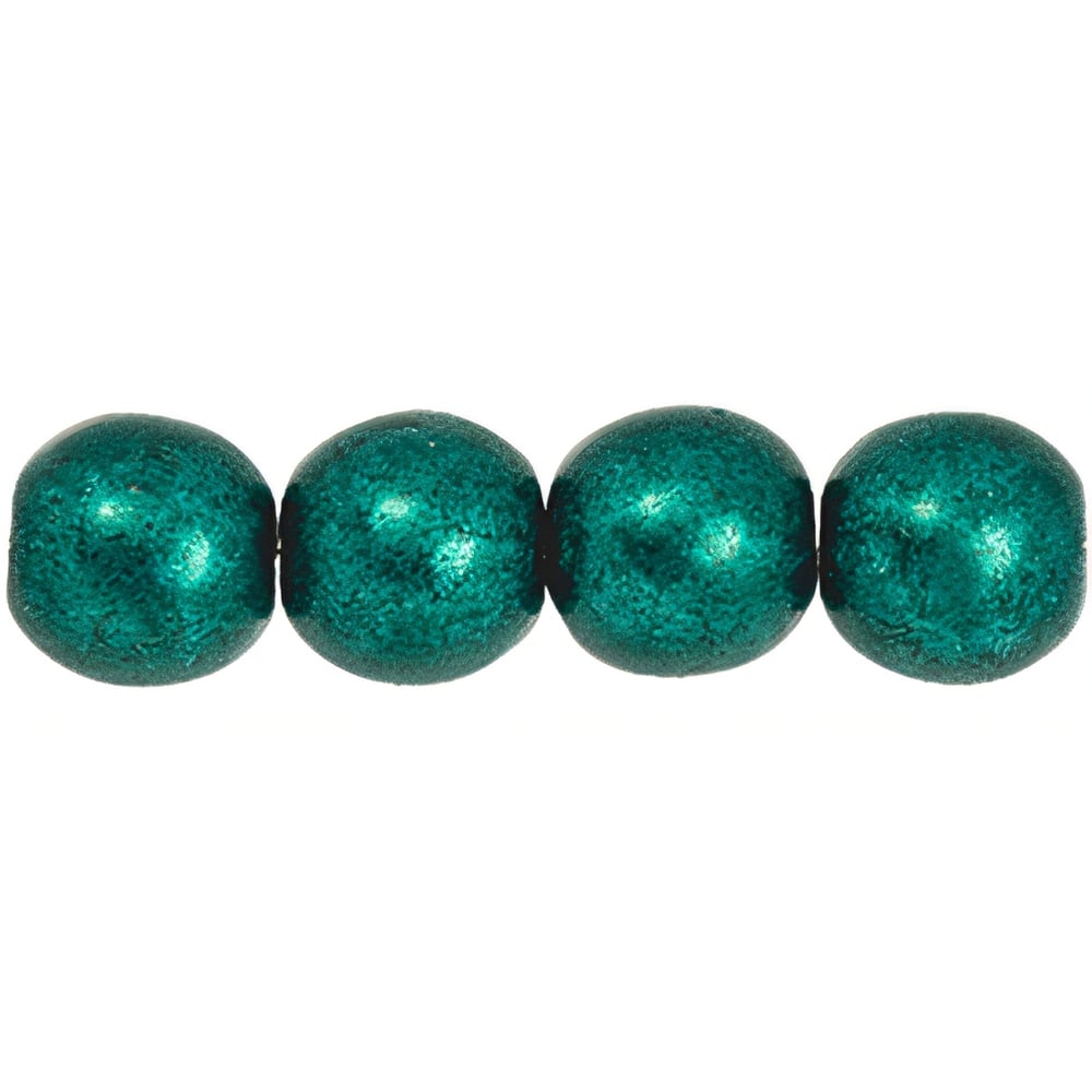 Czech Round Beads 6mm ColorTrends: Saturated Metallic Forest Biome (50pcs)