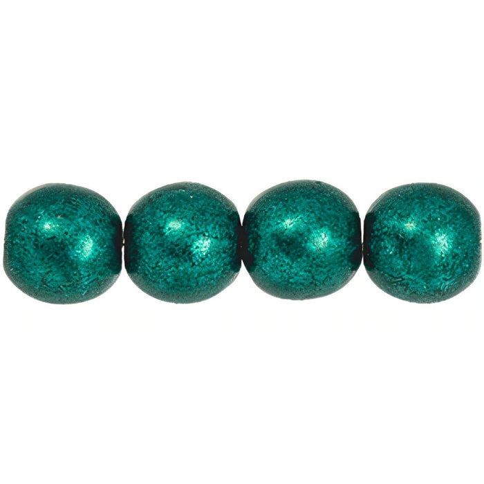 Czech Round Beads 6mm ColorTrends: Saturated Metallic Forest Biome (50pcs)