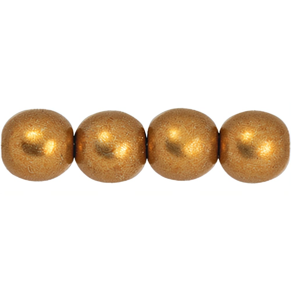 Czech Round Beads 6mm ColorTrends: Saturated Metallic Hazel (50pcs)