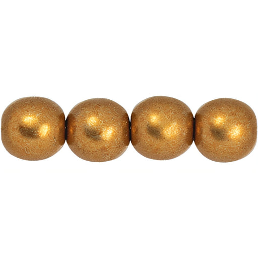 Czech Round Beads 6mm ColorTrends: Saturated Metallic Hazel (50pcs)