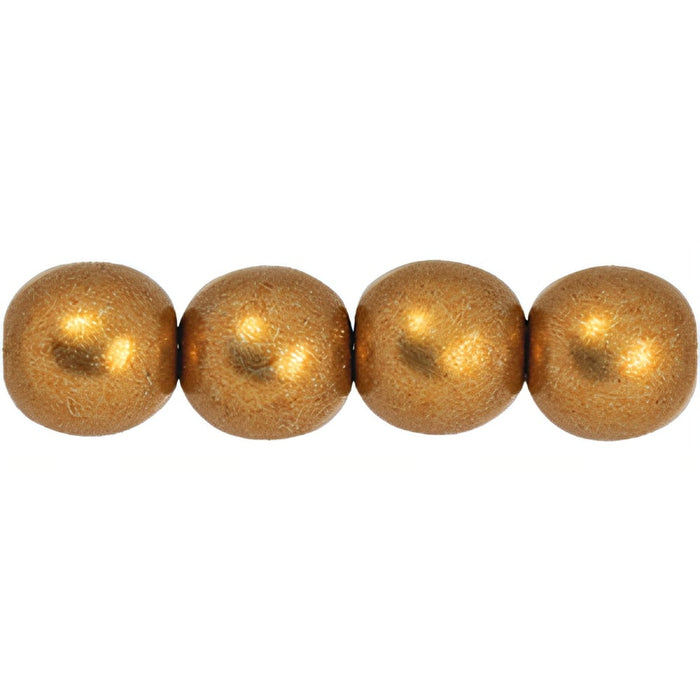 Czech Round Beads 6mm ColorTrends: Saturated Metallic Hazel (50pcs)