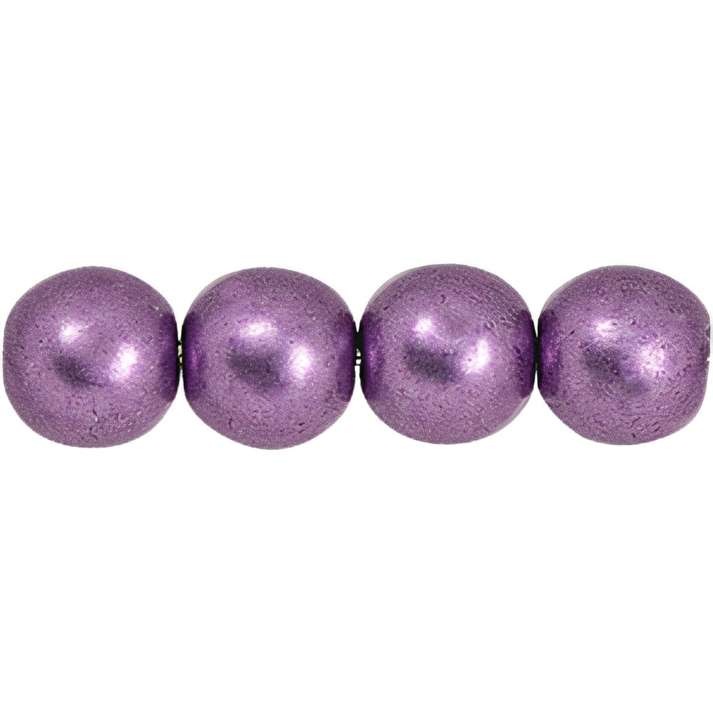 Czech Round Beads 6mm ColorTrends: Saturated Metallic Grapeade (50pcs)