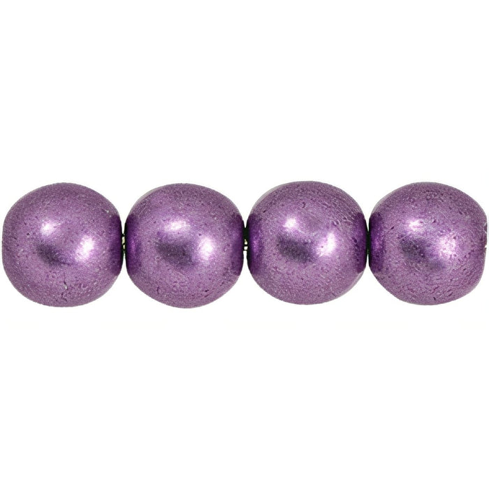Czech Round Beads 6mm ColorTrends: Saturated Metallic Grapeade (50pcs)