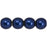 Czech Round Beads 6mm ColorTrends: Saturated Metallic Evening Blue (50pcs)