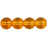 Czech Round Beads 6mm Med Topaz (50pcs)