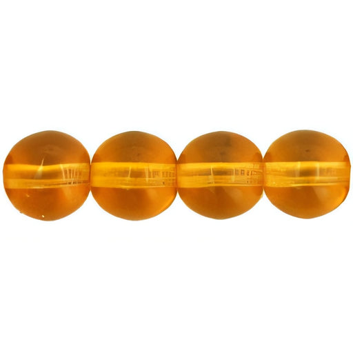 Czech Round Beads 6mm Med Topaz (50pcs)