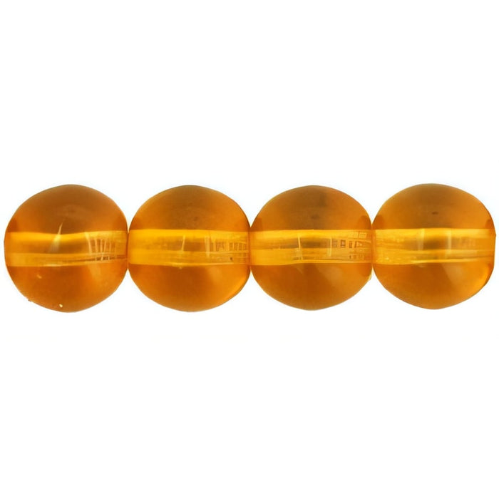 Czech Round Beads 6mm Med Topaz (50pcs)