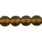 Czech Round Beads 6mm Smoky Topaz (50pcs)