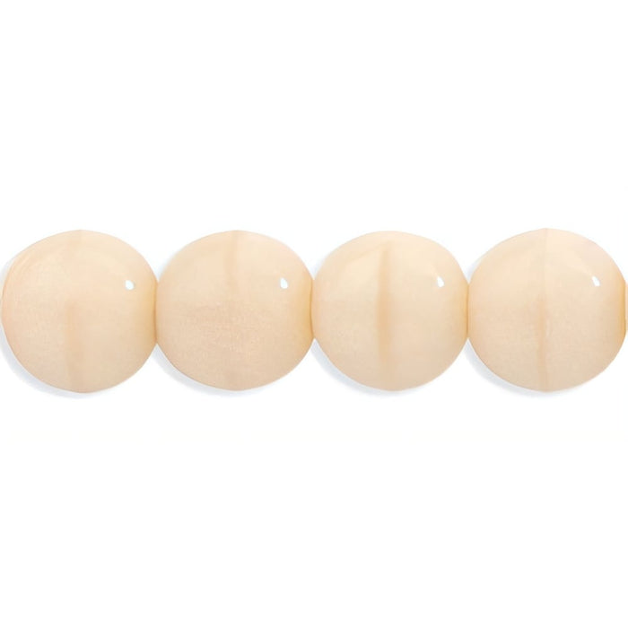 Czech Round Beads 6mm Opaque Lt Beige (50pcs)