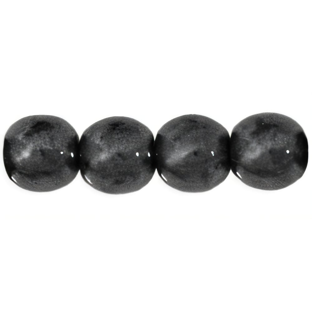 Czech Round Beads 6mm Hematite (50pcs)