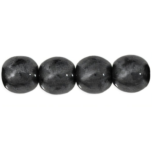 Czech Round Beads 6mm Hematite (50pcs)