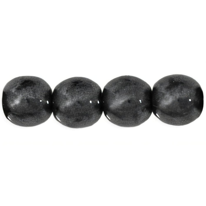 Czech Round Beads 6mm Hematite (50pcs)