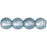 Czech Round Beads 6mm Luster - Transparent Blue (50pcs)