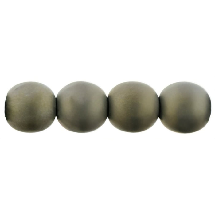 Czech Round Beads 6mm Matte - Iris - Brown (50pcs)