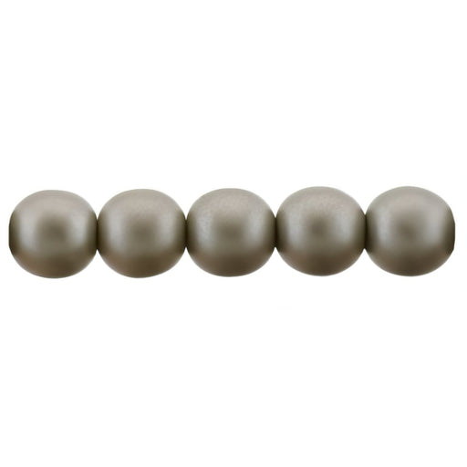 Czech Glass Pearls 6mm Brown Sugar (25pcs)