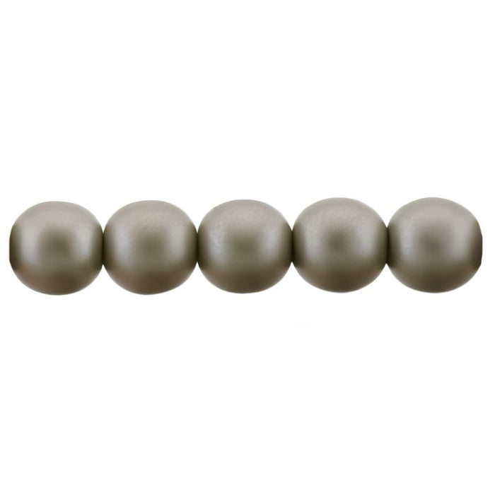 Czech Glass Pearls 6mm Brown Sugar (25pcs)