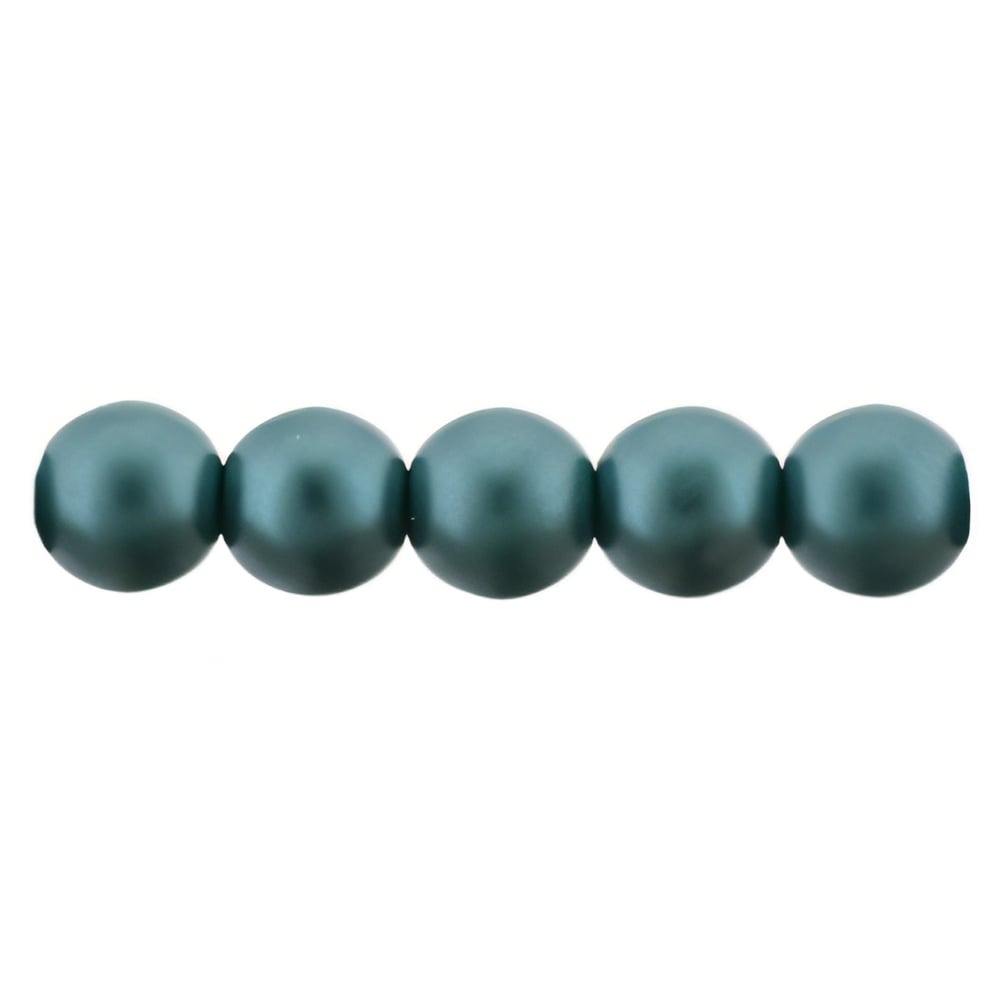Czech Glass Pearls 6mm Teal (50pcs)