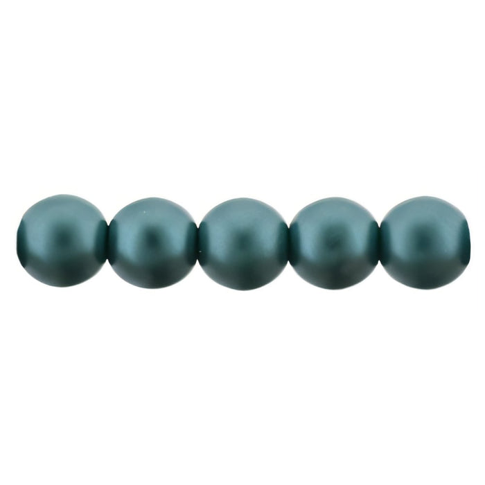 Czech Glass Pearls 6mm Teal (50pcs)