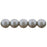 Czech Glass Pearls 6mm Silver (25pcs)