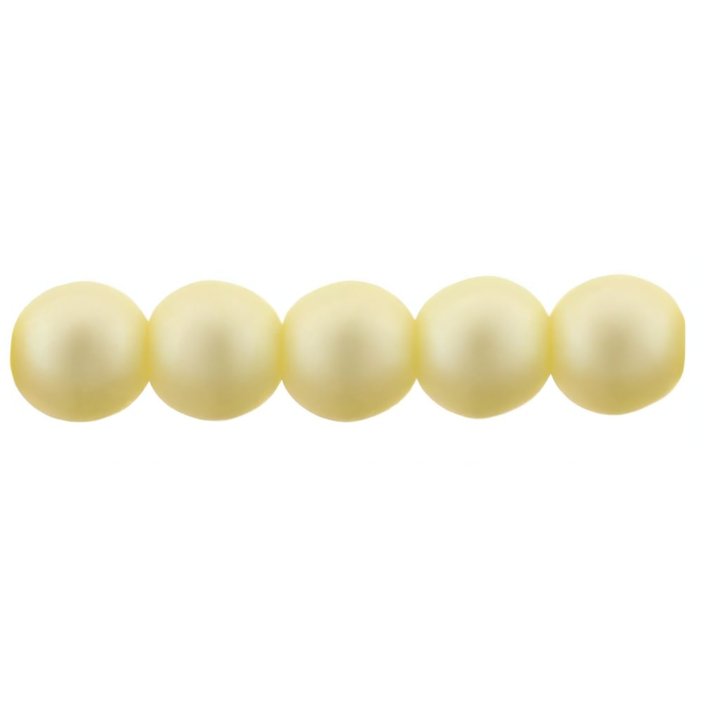 Czech Glass Pearls 6mm Cream (25pcs)