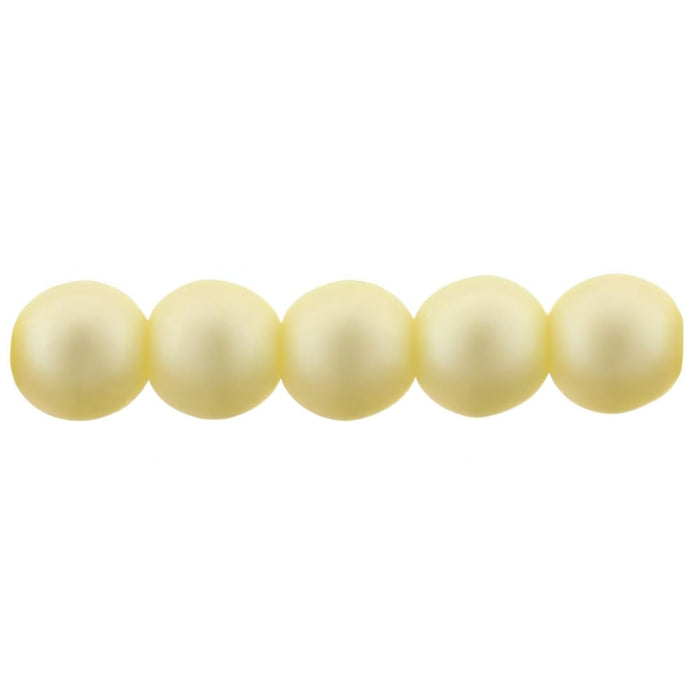 Czech Glass Pearls 6mm Cream (25pcs)