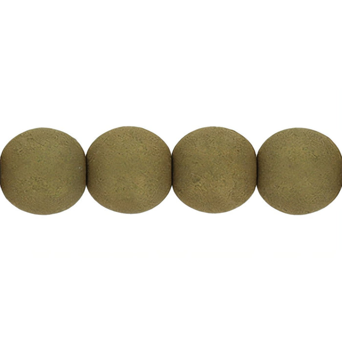 Czech Round Beads 6mm Dark Sage (50pcs)