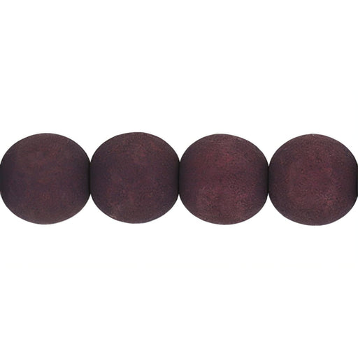 Czech Round Beads 6mm Deep Plum (50pcs)