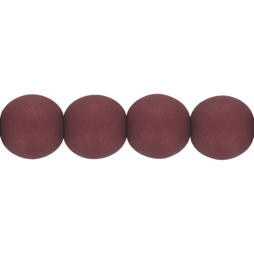 Czech Round Beads 6mm Crushed Berry (50pcs)