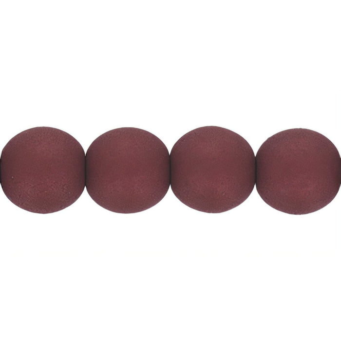 Czech Round Beads 6mm Crushed Berry (50pcs)