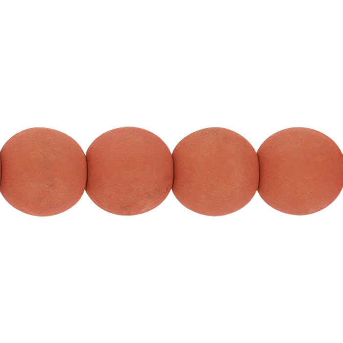 Czech Round Beads 6mm Terracotta Blaze (50pcs)