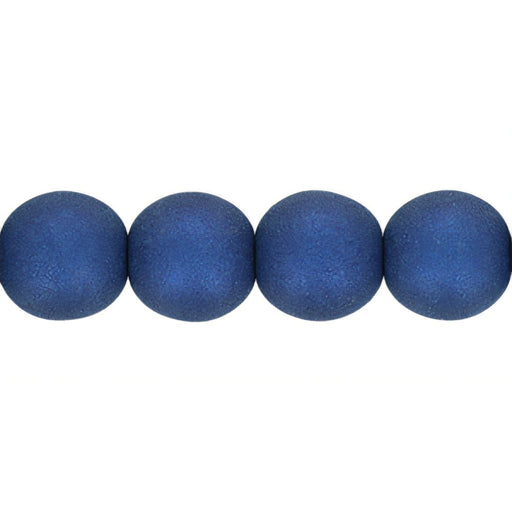 Czech Round Beads 6mm Cobalt Glaze (50pcs)