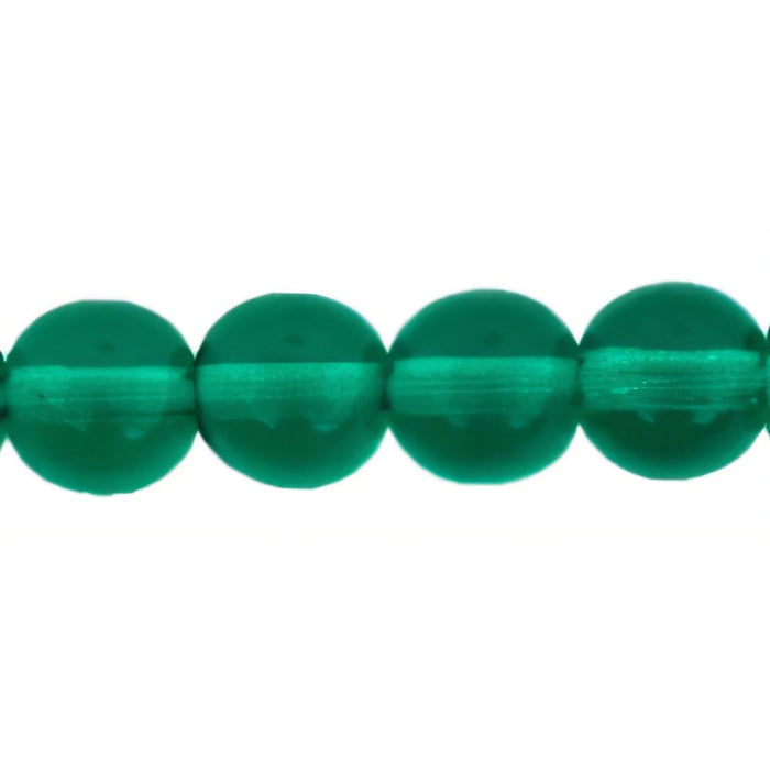 Czech Round Beads 6mm Emerald (50pcs)